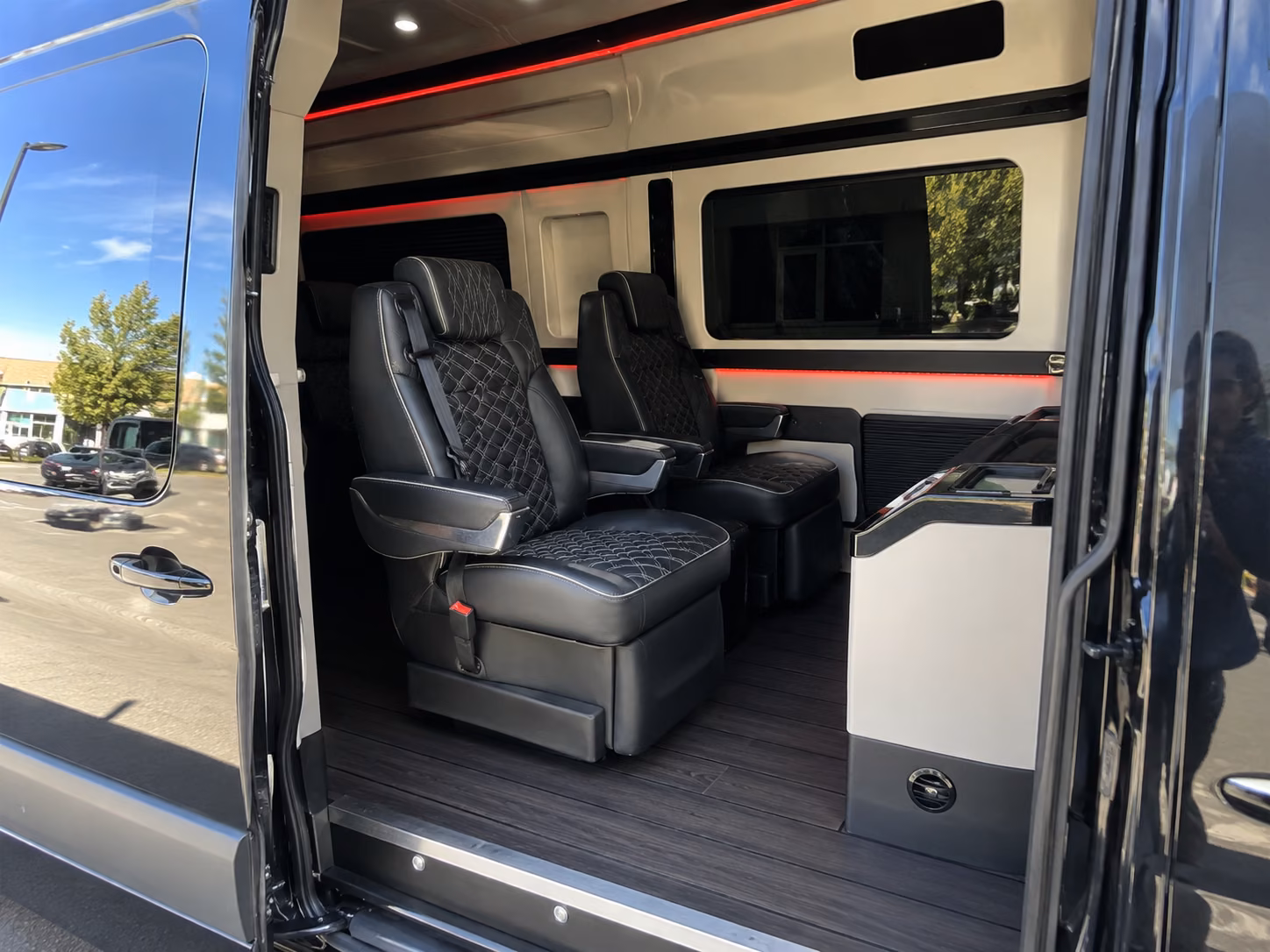 honolulu 12 passenger sprinter van inside