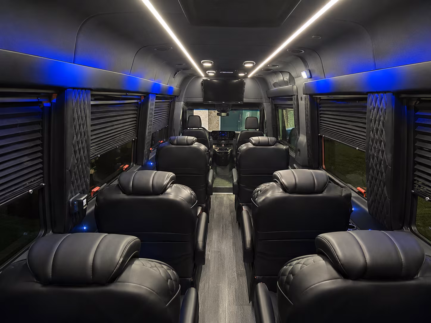 honolulu 8 passenger sprinter van inside
