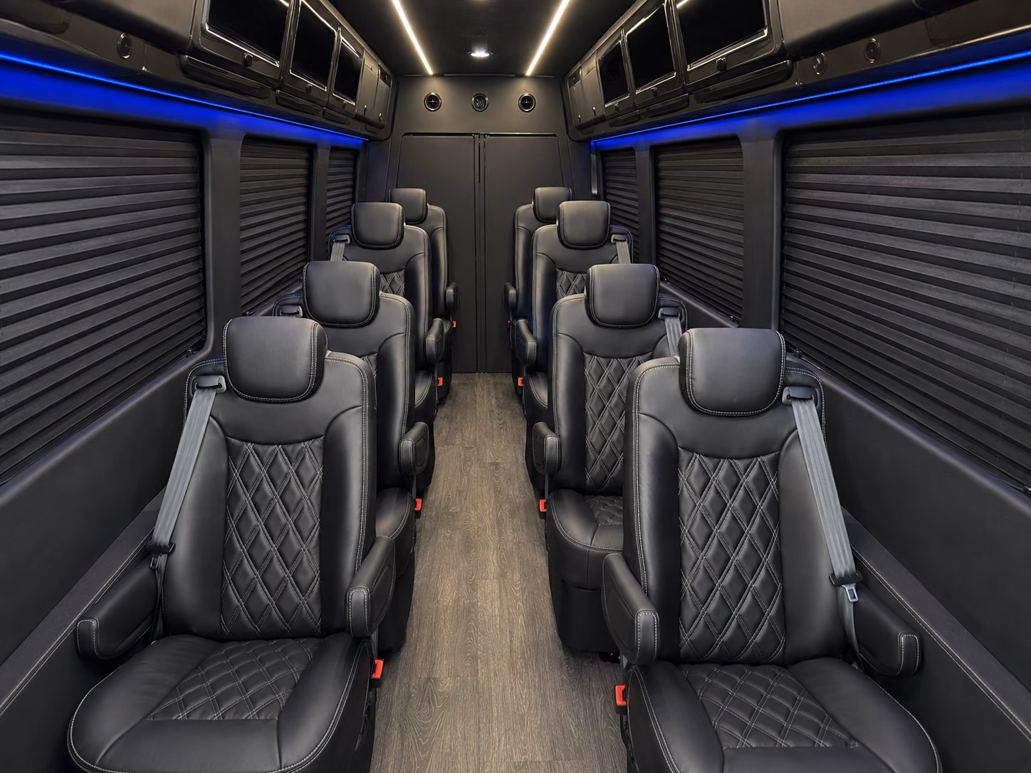 honolulu 8 passenger sprinter van interior