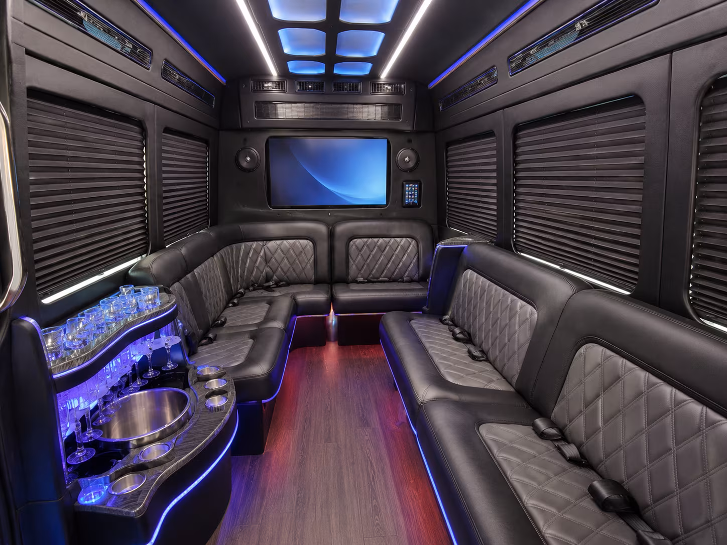 honolulu sprinter limousine interior